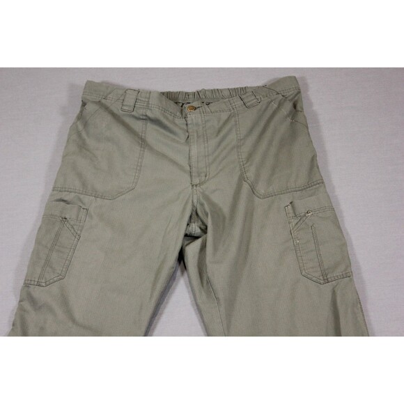 Carhartt Green Ripstop Scrub Trousers Cargo Pants Men's Size XL 38" X 29" - Picture 2 of 9